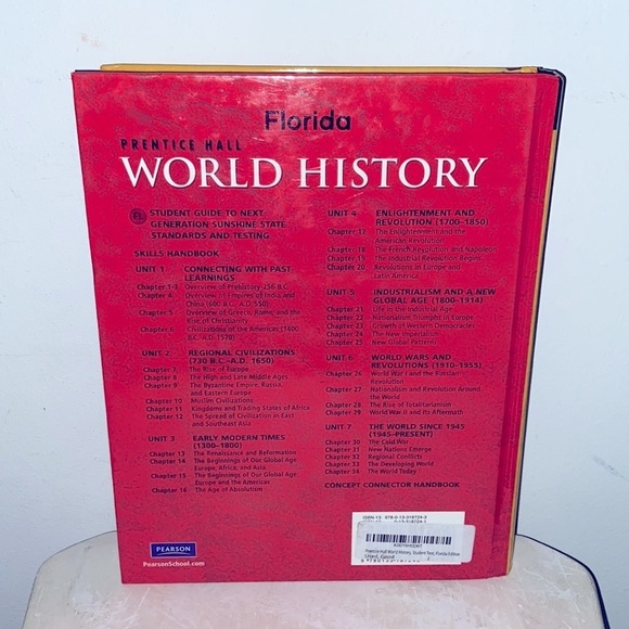 Prentice Hall World History 📚 Student Text Book ✍️ Florida Edition​​​​ - Picture 2 of 6